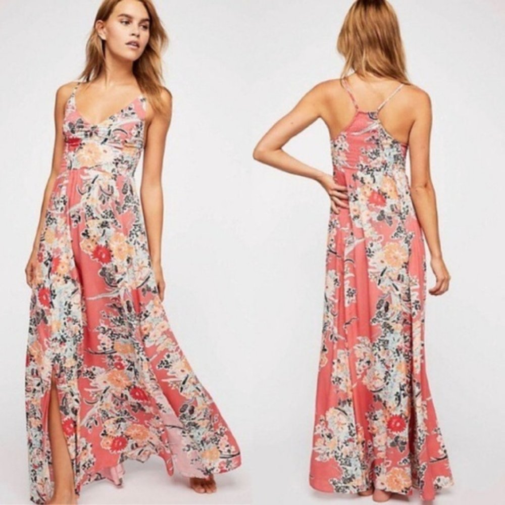 Free People Through The Vine Maxi Printed Dress